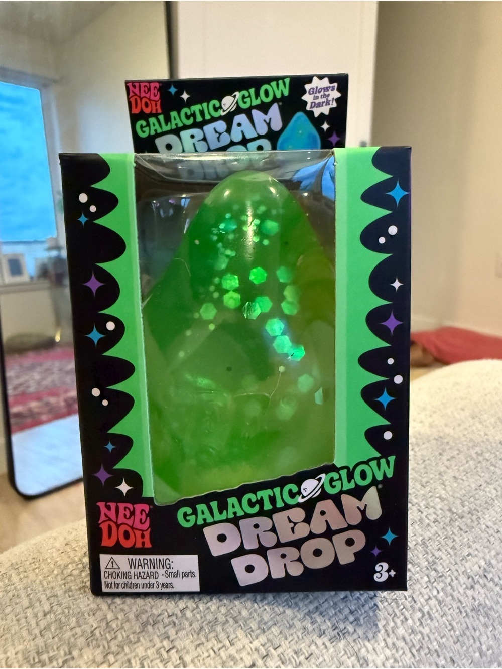 NeeDoh Galactic Glow Dream Drop - Green